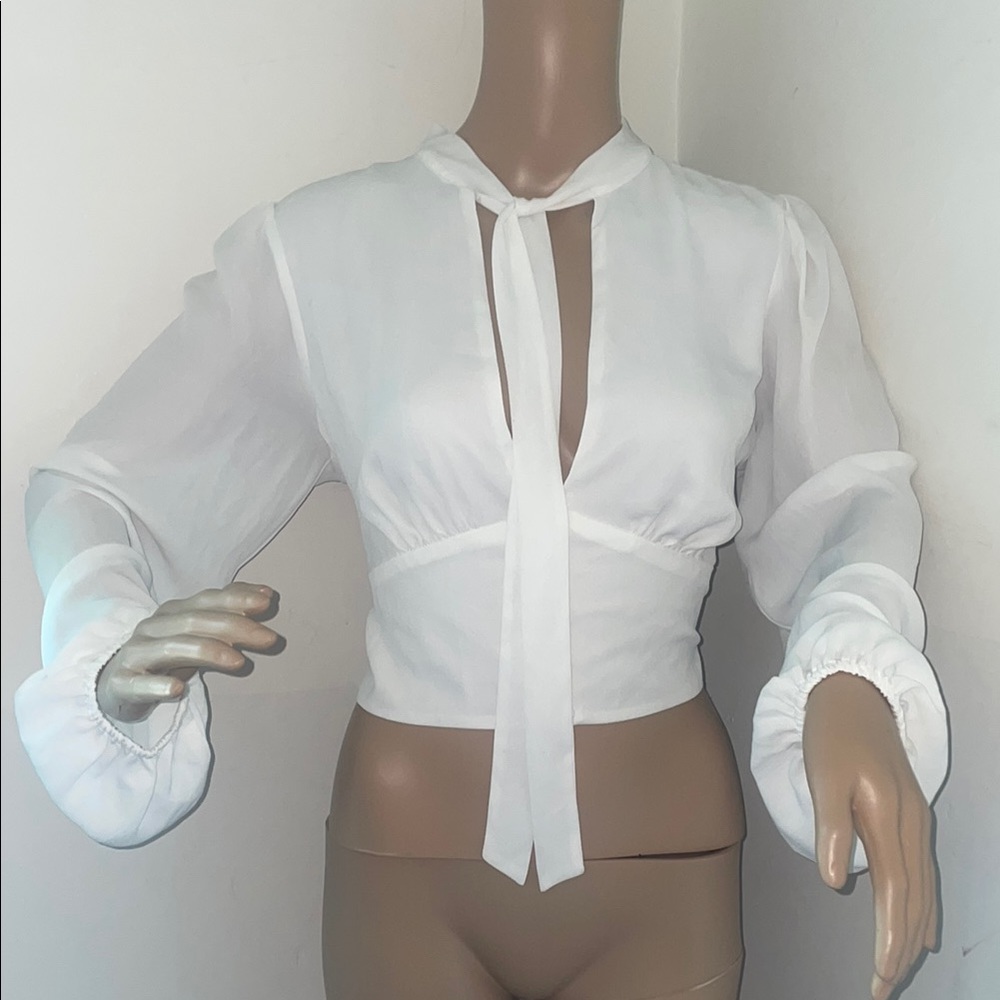 Elegant White Women's Blouse
